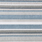 100-Percent Cotton Blue White Grey Nautical Stripes 4 Piece Daybed Cover Set