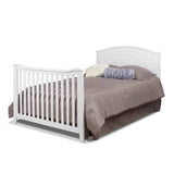 SF Home Solid Wood Convertible Crib in White - Toddler Bed Sold Separately