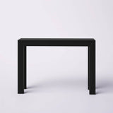 Solid Wood Modern Accent Console Table / Sofa Table in Black Finish