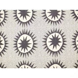 72 x 72 in. Cotton Poly Shower Curtain w/ Cream Brown Sun Star Medallion Pattern