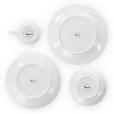 18-Piece White Porcelain Dinnerware Set with Plates Bowls Mugs - Service for 4