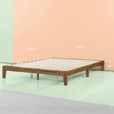 Full size Simple Modern Solid Wood Platform Bed Frame - 700 lb. Weight Capacity