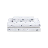 Full size Coastal Beach Starfish White Navy Red 100-Percent Cotton Sheet Set