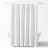 71-inch White Polyester Mildew Resistant Shower Curtain Liner