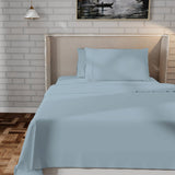 Queen size Aqua Blue 100-Percent Certified Organic Cotton Sheet Set