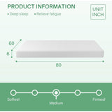 Queen size 6-inch Thick Medium Firm Cool Gel Memory Foam Mattress