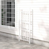 75-inch White Vinyl Outdoor Garden Trellis - Made in USA