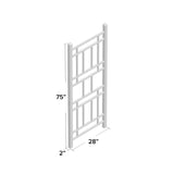 75-inch White Vinyl Outdoor Garden Trellis - Made in USA