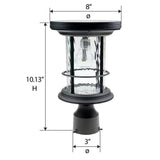 Outdoor Pole/Base/Wall Mount Solar LED Light - Yard Path Lighting - 100 Lumens