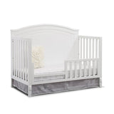 SF Home Solid Wood Toddler Bed Rail in White Finish - Crib Sold Separately