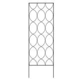 Modern 6-Ft Outdoor Metal Garden Trellis with Black Powder Coated Finish