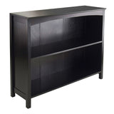 Espresso Sturdy 3 Tier Bookcase Shelf Dresser