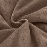 Queen Plush Microfiber Reversible Comforter Set in Chocolate