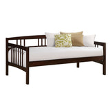 Twin size Day Bed in Espresso Wood Finish - Trundle Not Included