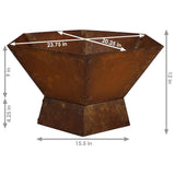 23 Inch  Rustic Steel Affinity Fire Pit