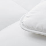 King Size Cozy All Seasons Plush White Polyester Down Alternative Comforter