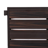 3-Tier Metal Espresso Brown Woodgrain Resin Foldable Stackable Shoe Rack