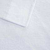 Full Size 4-Piece Cotton Blend Jersey Sheet Set in White